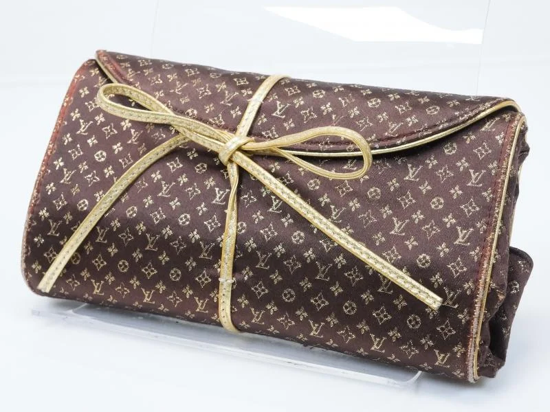 Authentic Pre-owned Louis Vuitton Monogram Satin Pliable Trousse Bijoux Jewelry Case M92329 152606