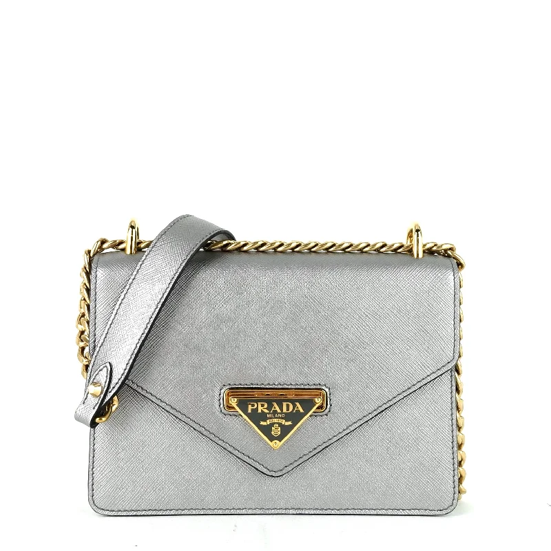 Saffiano Chain Crossbody Bag