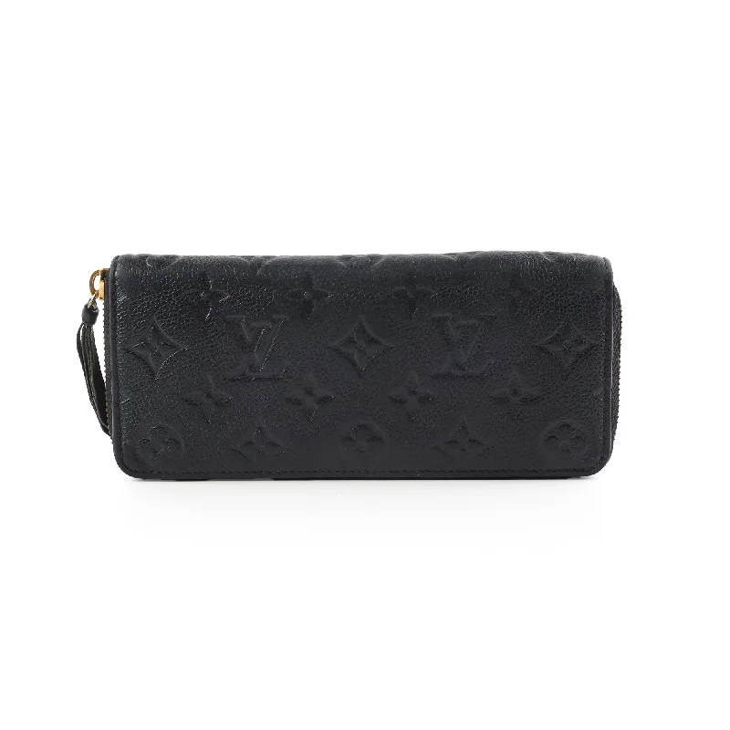 Louis Vuitton Monogram Empreinte Black Zippy Wallet