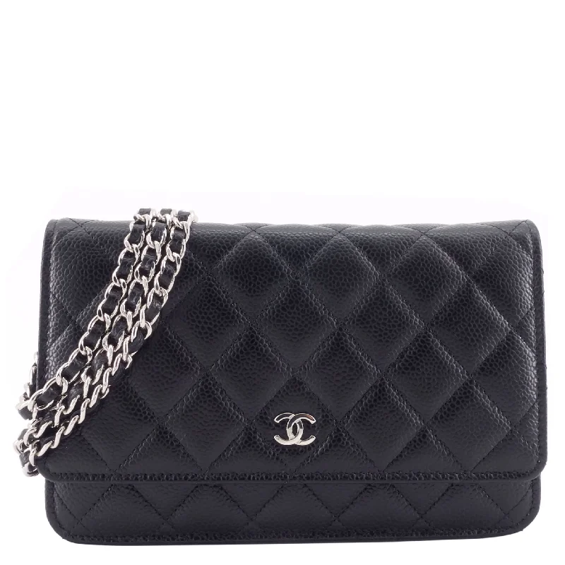 Chanel bags for women who love timeless fashionWallet on Chain Caviar Leather Bag