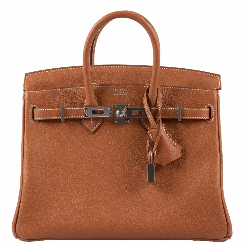 Hermès Birkin 25 Gold Taurillon Novillo Palladium Hardware