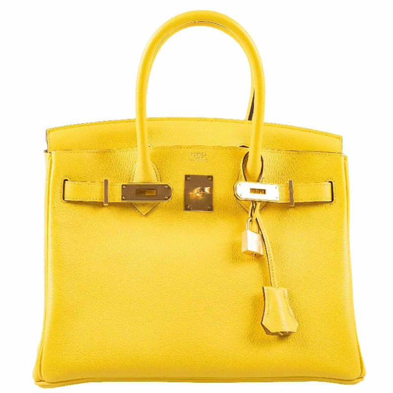 Hermès Birkin 30 Jaune de Naples Taurillon Novillo Gold Hardware