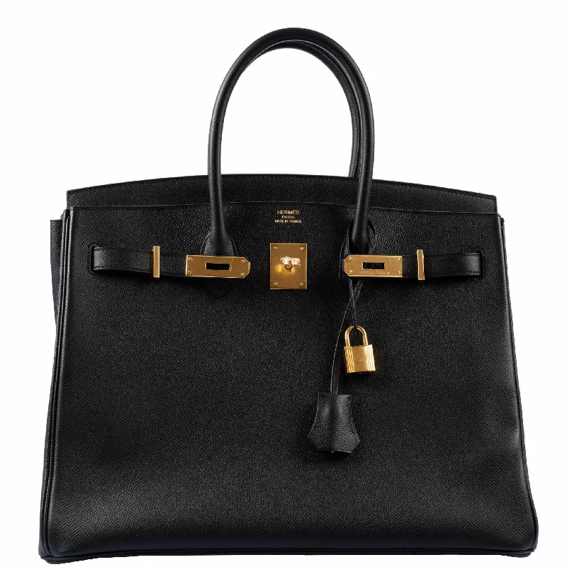 Hermès Birkin 35 Black Epsom Gold Hardware