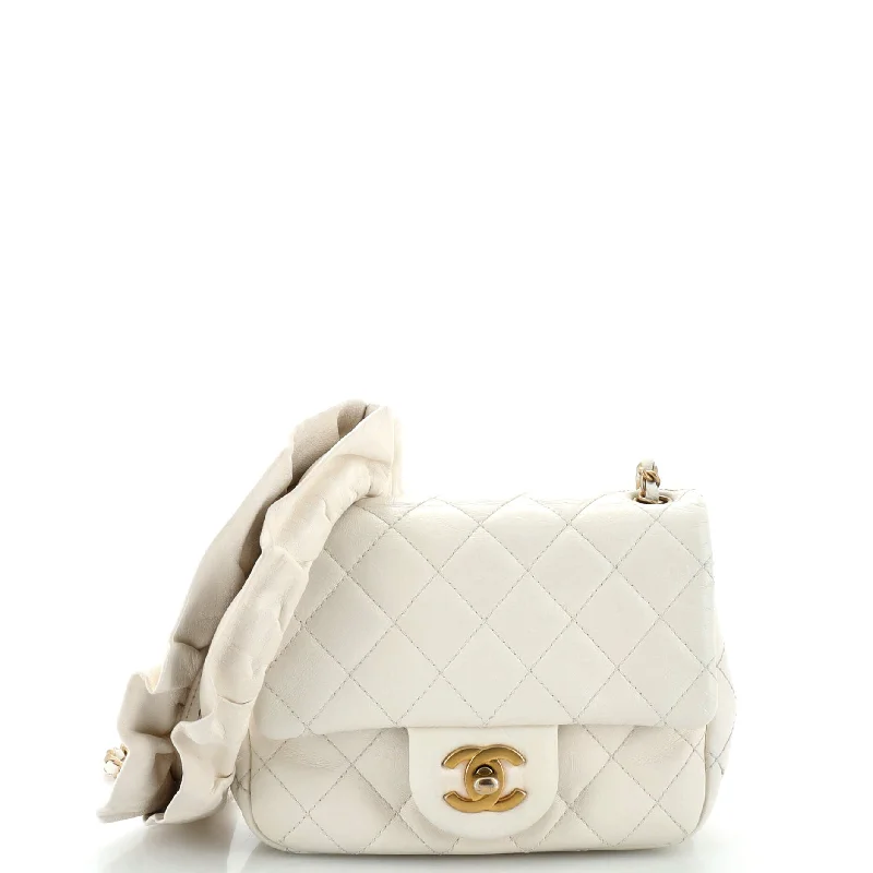 Romance Square Flap Bag Quilted Lambskin Mini